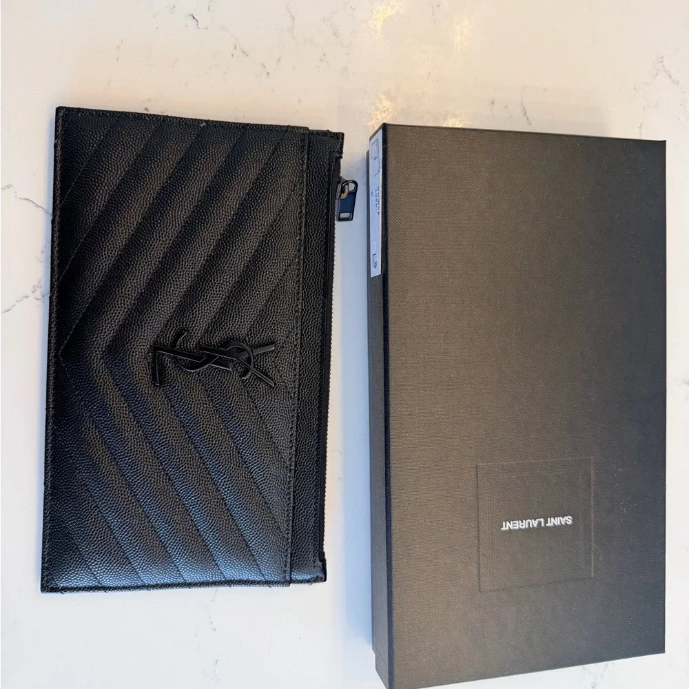 Yves Saint Laurent Black Clutch - Picture 2 of 5